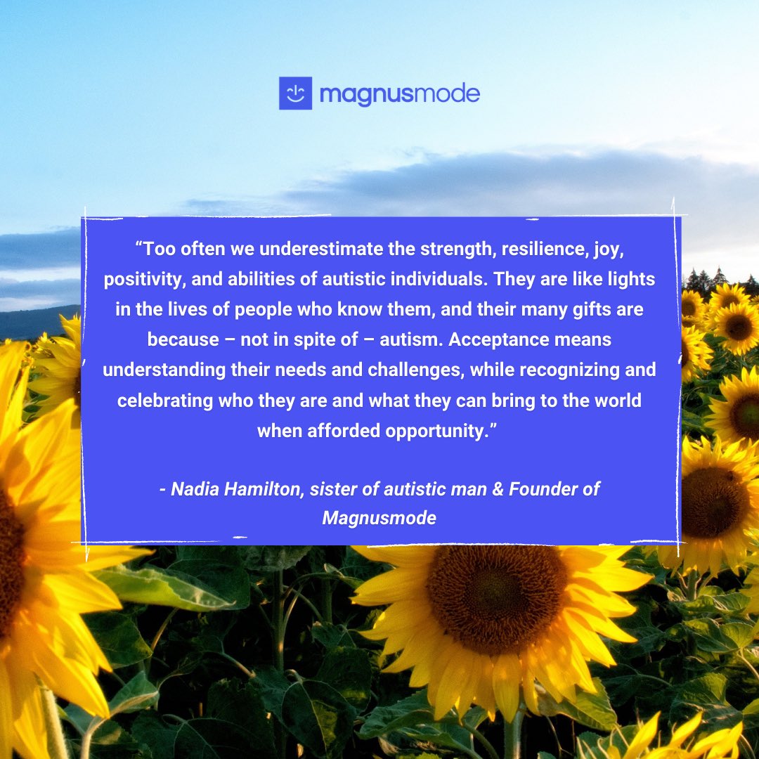 Magnusmode's tweet photo. On this #WorldAutismDay, we see the potential in everyone to live life with confidence and independence, while celebrating what makes each one of us special.

#autismawareness #autismacceptance #autismawarenessmonth #magnuscards #magnusmode https://t.co/GWApv74rab