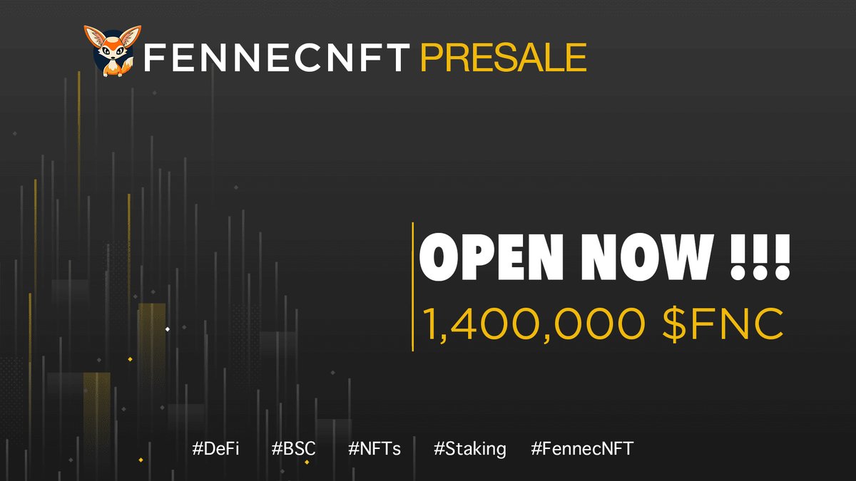 FennecNft's tweet photo. We have started Presale Phase
Don't miss this chance!

👉Buy on a website: https://t.co/5E3Om6ojUI

Are you ready to be one of us? https://t.co/soj9XSpI69