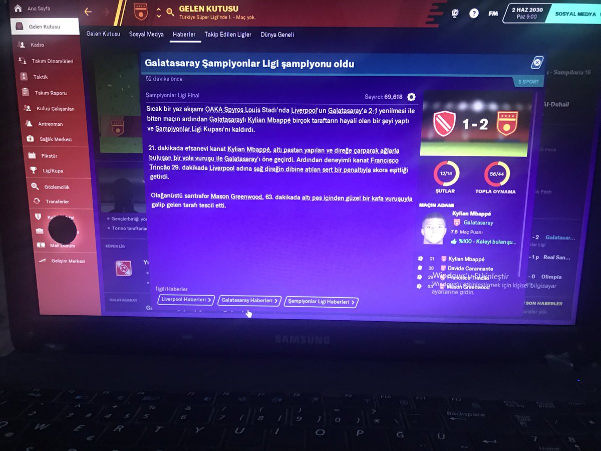“Gerçekleştirmek istediğim bir hayalim var...” <a href="/fatihterim/">Fatih Terim</a> 
#footballmanager  #ChampionsLeague