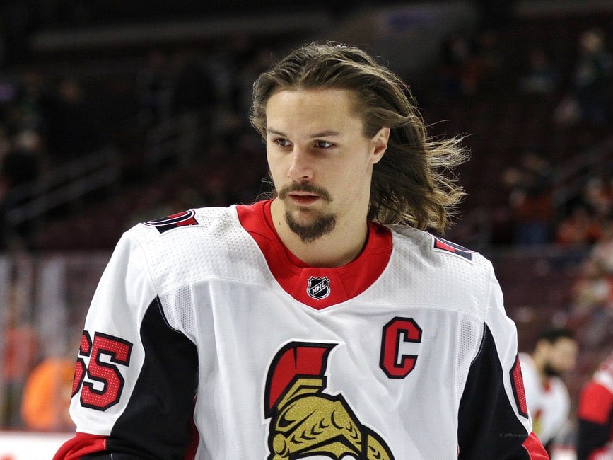 3 years ago today: Erik Karlsson played his final home game as an Ottawa Senator. He had 3 assists in a 6-5 loss to the Jets on April 2nd, 2018. Karlsson sits #1 all-time in goals (126), assists (392) + points (518) among #Sens defencemen. #GoSensGo