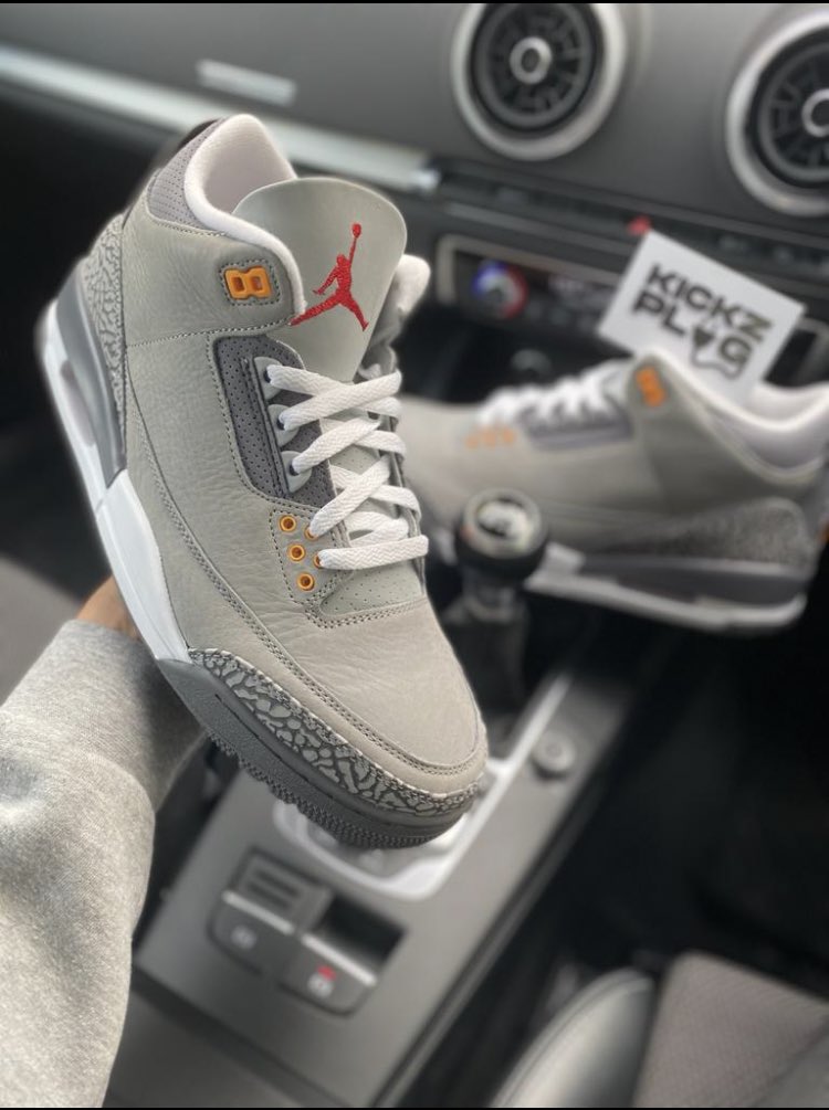 kickzplugldn's tweet photo. Jordan 3 Retro Cool Grey https://t.co/5UD96NN4zq