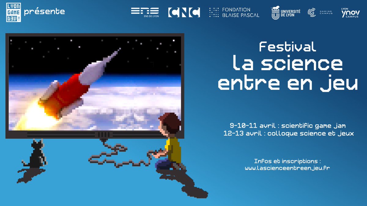 🎉On vient d'attendre les 150 inscrits au festival La Science Entre En Jeu !

Si vous vous intéressez à la 🚀science et aux 🎮jeux vidéo, pensez à prendre votre place dès maintenant !

👉Infos et inscriptions sur lascienceentreenjeu.fr

(RT appréciés 🙂)