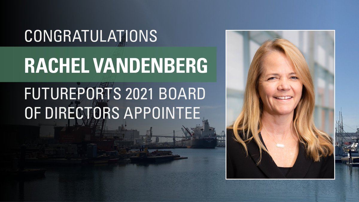 TheDewberryWay's tweet photo. Congrats to Rachel Vandenberg on being appointed to the FuturePorts 2021 Board of Directors! Click for more on Rachel and her new role: https://t.co/lGTwzQqeZh
#engineering #ports #intermodal #transportation #FuturePorts #environmental #AirQuality #LongBeach #leadership https://t.co/pyiHd83JlW