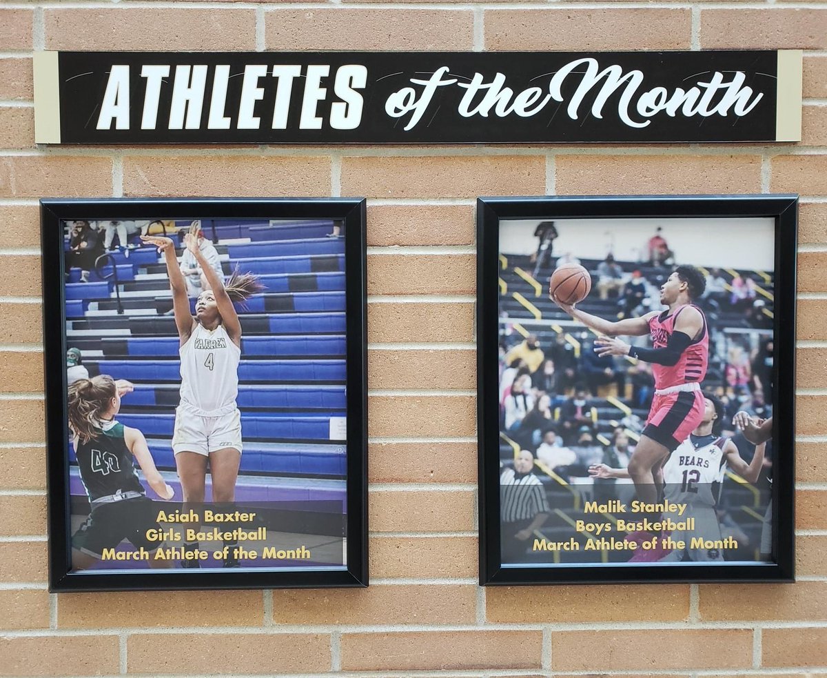 WCTEAMTOGETHER's tweet photo. Athletes of the Month!!! Sophomore Asiah Baxter: All-MIC selection, All-County selection, IBCA Underclass All-State Honorable Mention, and IBCA Academic All-State Honorable Mention. Malik Stanley topped off the season with All-MIC and All-County selections as well. #WCFamily https://t.co/RhEwFAjHK7