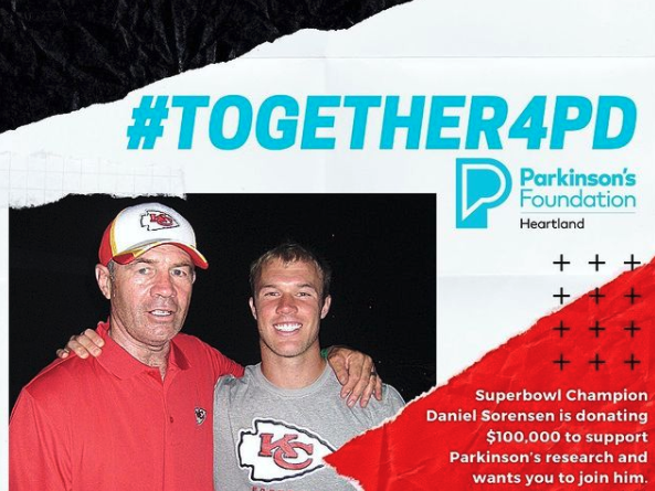 Dan Sorensen is responsible for some legendary plays in Chiefs history, and now he's asking for our help. He's donating $100K to the Parkinson's Foundation in memory of his dad, and he's asking #ChiefsKingdom to join him in making a donation.

More Info ➡️ chfs.me/3dIOo0r