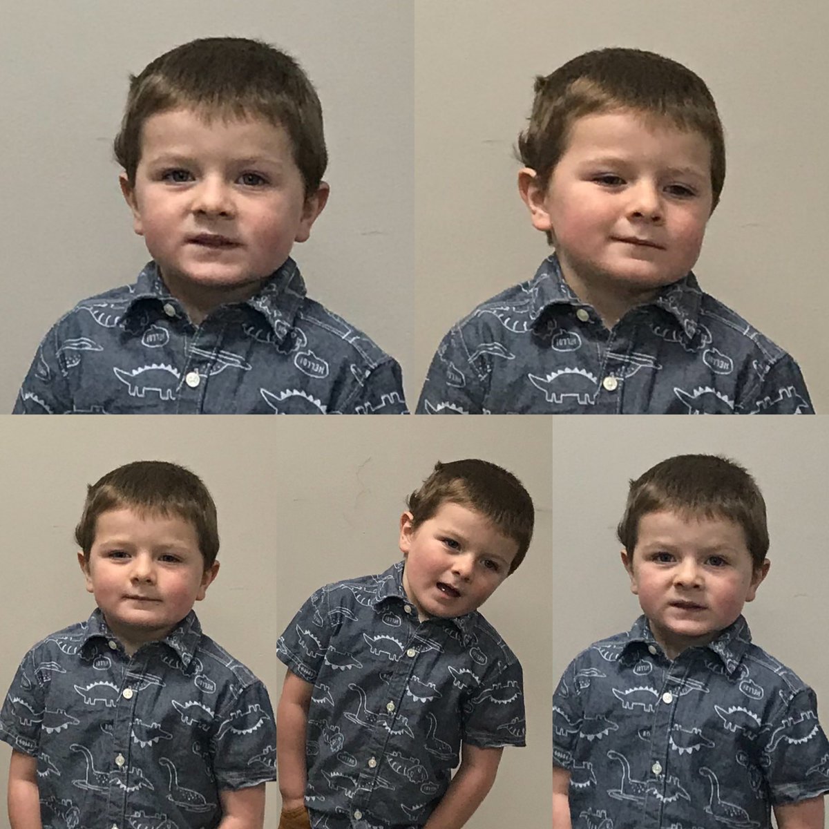 LeanneShinkleTV's tweet photo. In true Shinkle form, my nephew Levi is NOT a morning person. My sister in law tried getting him to take pics at 7am at school to show his excitement for the Easter Egg hunt. Just give him a few hours, he will perk up 🤣 https://t.co/2afd3N4rkd
