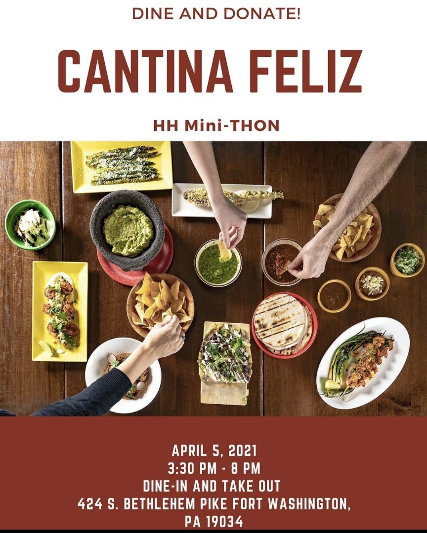 DINE AND DONATE ON APRIL 5TH 
From 330-8pm 
Dine in OR take out!