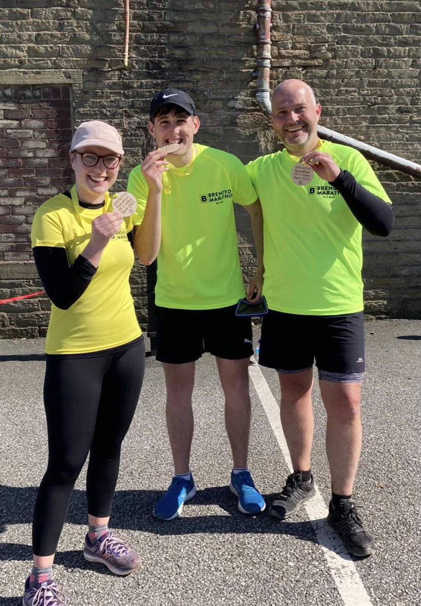 MrsLloyd98's tweet photo. Sooo today we completed our first ever MARATHON!!🏃🏽‍♀️🏃‍♂️ It was so tough but we did it in 4hours 46 minutes ✅ 13 weeks of training during my NQT year has definitely paid off 😅 https://t.co/VFevakT0JJ