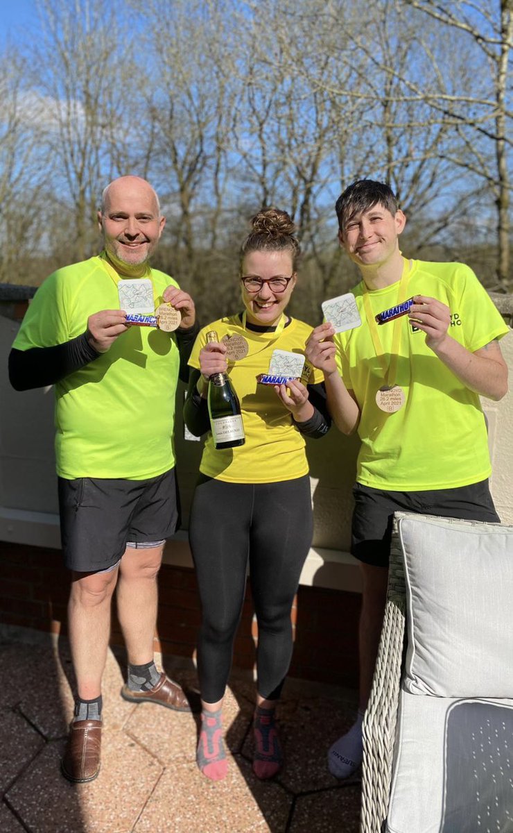 MrsLloyd98's tweet photo. Sooo today we completed our first ever MARATHON!!🏃🏽‍♀️🏃‍♂️ It was so tough but we did it in 4hours 46 minutes ✅ 13 weeks of training during my NQT year has definitely paid off 😅 https://t.co/VFevakT0JJ