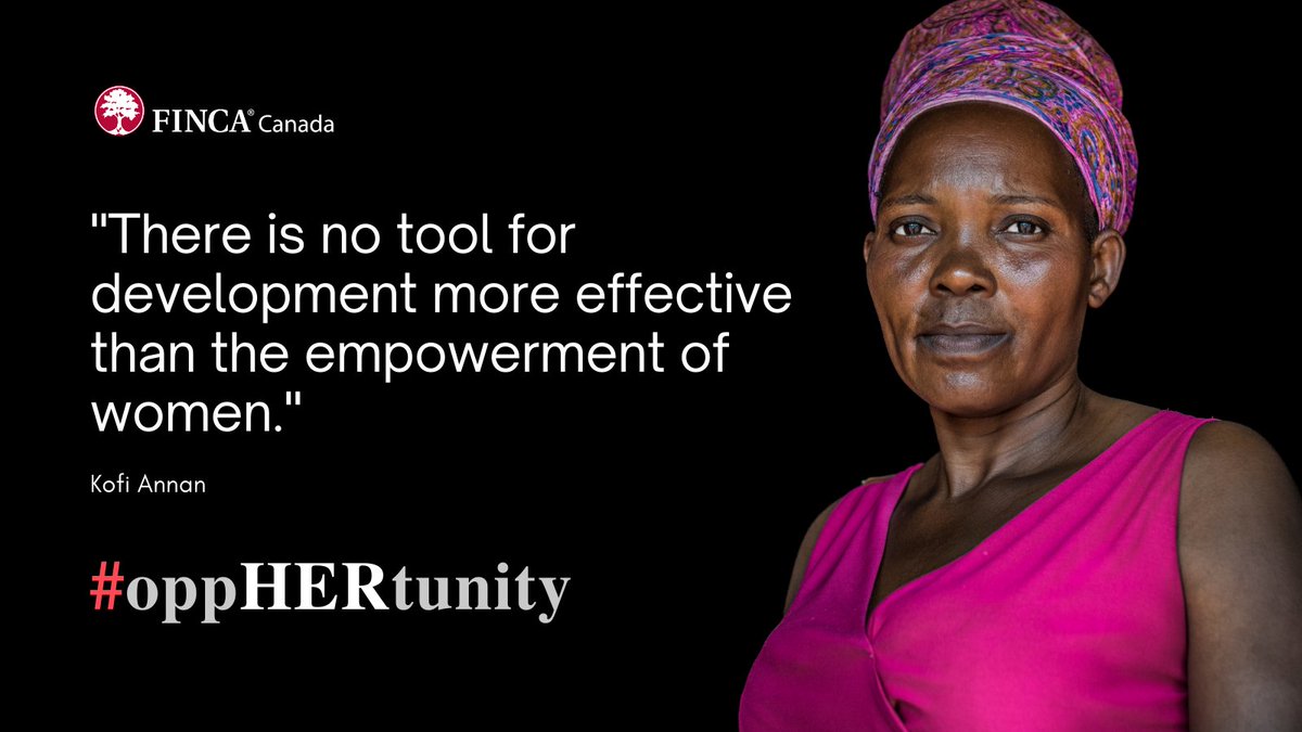 FINCACanada's tweet photo. Despite their work ethic, desire and drive, #women are rarely given the same opportunities as men. FINCA Canada is has launched The #oppHERtunity Campaign to help 120k Congolese and Haitian women survive through COVID-19 and build financial resilience. https://t.co/5O7XkO3DZa https://t.co/YwQqWpe6gV