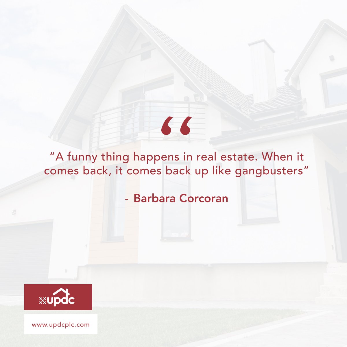 updcplc's tweet photo. A funny thing happens in real estate. When it comes back, it comes back up like gangbusters. – Barbara Corcoran

#UPDC #UPDCPLC #RealEstate #Listing #Home #Realtor #HomeOwner #Property #Investment #Estate #ForSale  #LuxuryApartments #RealEstateInNigeria #RealEstateInLagos https://t.co/tTkUZJmJ9t