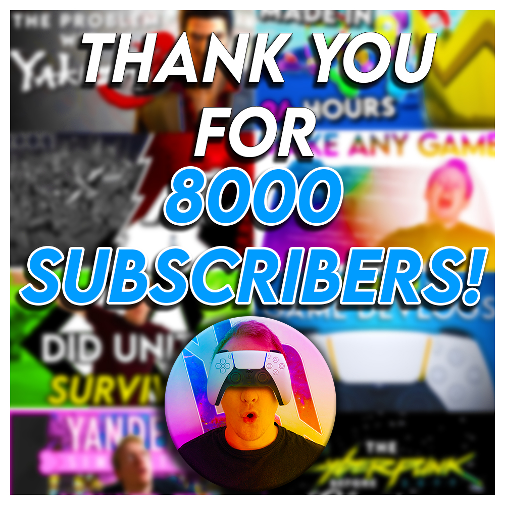 ThisIsDarkDax's tweet photo. I can't believe it, we reached 8000 subs!
You guys are incredible and your generosity through comments and support is overwhelming. To say this is an amazing achievement is an understatement - it's all thanks to YOU!
Here's to more DarkDax!
#YouTuber #YouTube #youtubechannel https://t.co/l9T6FEVP9X