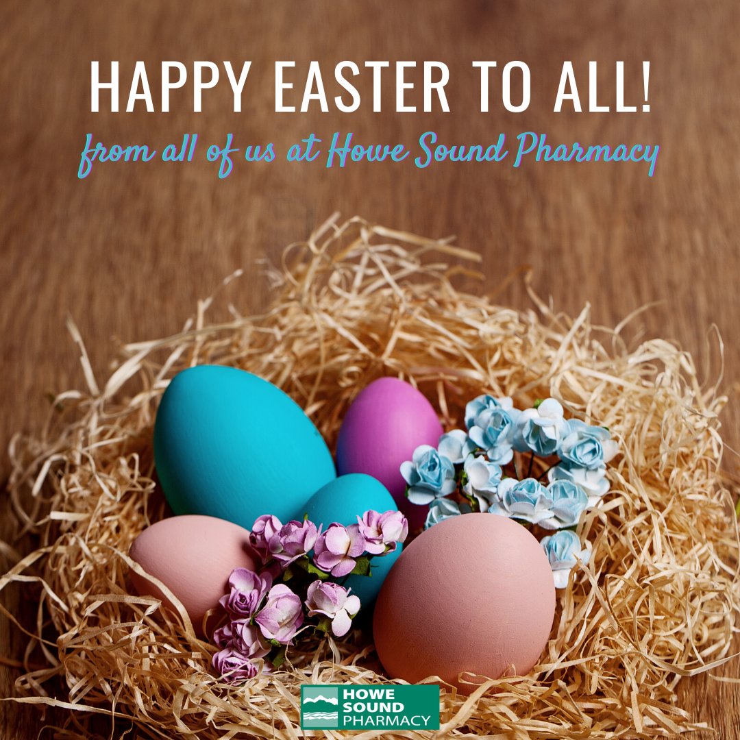 HoweSoundRx's tweet image. #HolidayHours :
Friday, April 2:  Closed
Saturday, April 3:   9:00am - 12:00pm
Sunday, April 4:   Closed
Monday, April 5:   9:00am - 5:30pm
#caringbeyondmedications #bettercare #pharmacygibsons #longweekend #holidayweekend #familytime #happyeaster #happyeaster2021 #easter2021