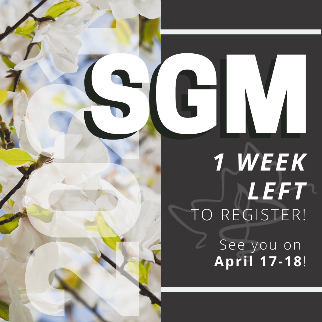 The Canadian Medical Students Federation looks forward to seeing all the delegations at its virtual Spring General Meeting 2021. 
See our website here for more information : ow.ly/wrFe50DTLac