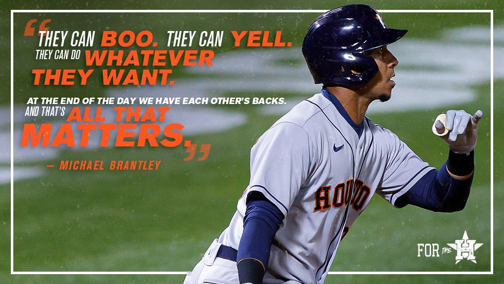 astros's tweet photo. All we need is each other.

#ForTheH https://t.co/BragqyozKW