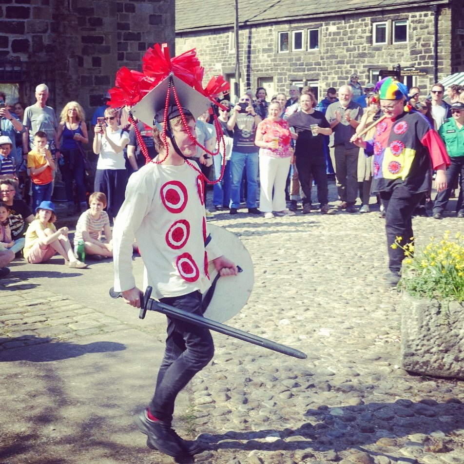 JohnMcArts's tweet photo. #GoodFriday is an intense focus of local calendar customs, sadly dormant this year.
Here's the famous Midgley #PaceEgg Play, performed by both Midgley School alumni and the Heptonstall Players in Weaver's Square, Heptonstall, 2019 https://t.co/oMmqyFeXTw
