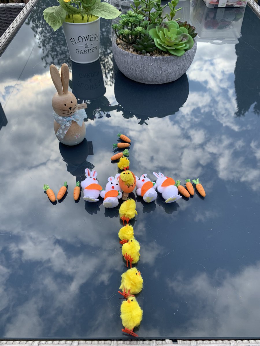 ro5ward's tweet photo. Emily’s very Easter cross @stmarysmwell 🐰🐥🐣🥕🥚 https://t.co/PGI8V7bc9b