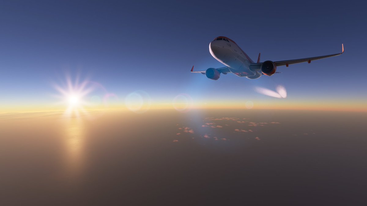 CircusGumbo's tweet photo. Been enjoying some FBW A320NX action in MSFS 2020 flying back from Sicily to Gatwick #msfs #msfs2020 #microsoft #asobo https://t.co/r5hKRAMQJs