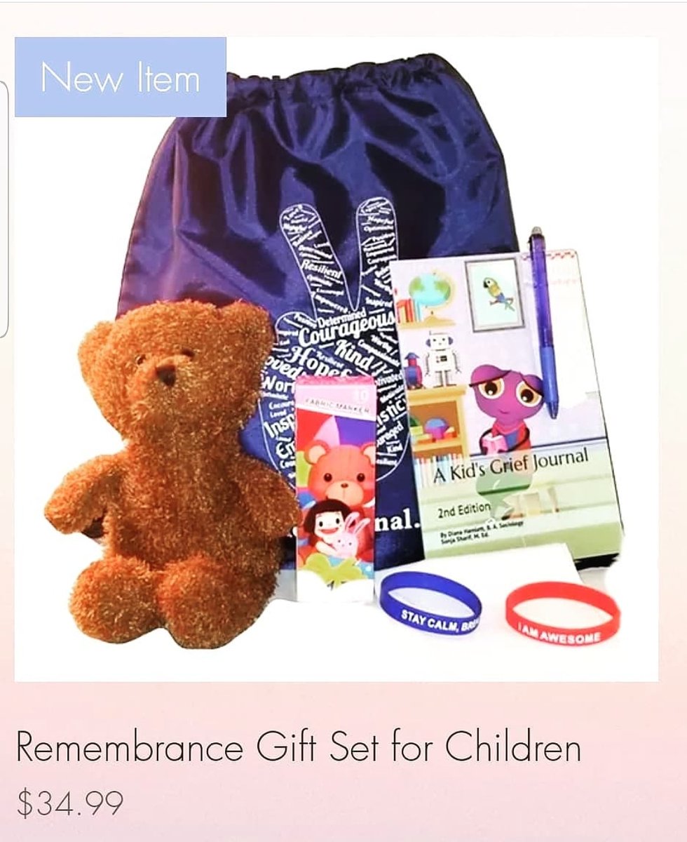 KidsGrief's tweet photo. The Remembrance Gift Set for Children was created to bring comfort to children who are grieving the loss of a loved one as well as help them remember& honor the one they love.Avail on kidsgriefjournal. com
#remembrancegiftsetforchildren #kidsgriefjournal #condolencegift #journal https://t.co/ckAgMehPSo