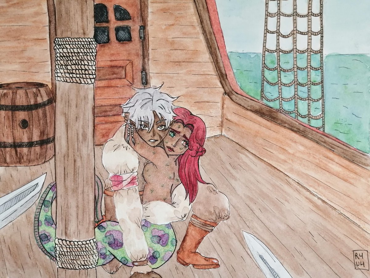 Malya_FFXIV's tweet photo. Monthly art challenge with my friends ! ❤️

March : #Pirate 
_ _ _ _ _ _ _ _ _ _ _ 
"𝙻𝚘𝚘𝚔𝚜 𝚕𝚒𝚔𝚎 𝚠𝚎'𝚛𝚎 𝚒𝚗 𝚝𝚛𝚘𝚞𝚋𝚕𝚎, 𝚍𝚎𝚊𝚛."

#FFXIV #FF14 #FFXIVART #RYUH #MalyaKeller #WarriorOfLight #ElaranValtin #mermaid #sirène https://t.co/TGHHcNVoQa