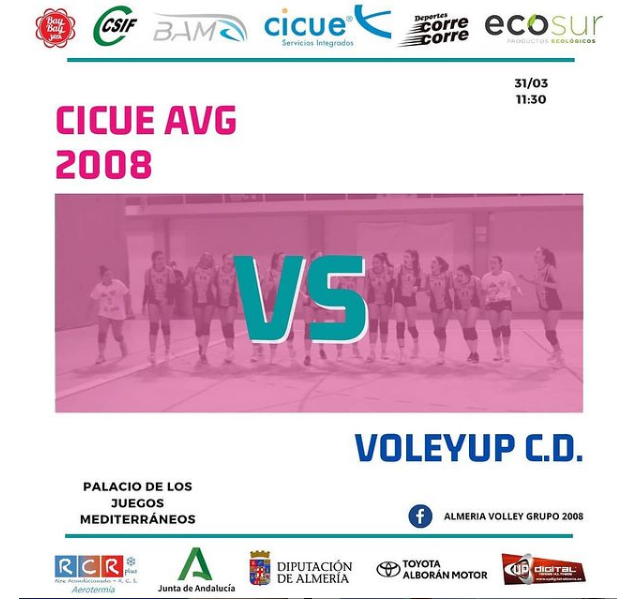 CD_AVG2008's tweet photo. @FAVB_ El equipo de 1ª Andaluza Femenina #1ªAF CICUE AVG2008 vence en casa por 3-0  ante el VOLEY UP C.D.
@CD_AVG2008 3-0 @VoleyUp 
 (25-13/25-15/25-11)
@FAVB_ @DAVb_FAVb @Intervoley @BusbamAutobuses
 #BayBayJaya #Cicue #CorreCorre @EcoSur_ProdEco #UPdigital https://t.co/r9HEKPeaHe