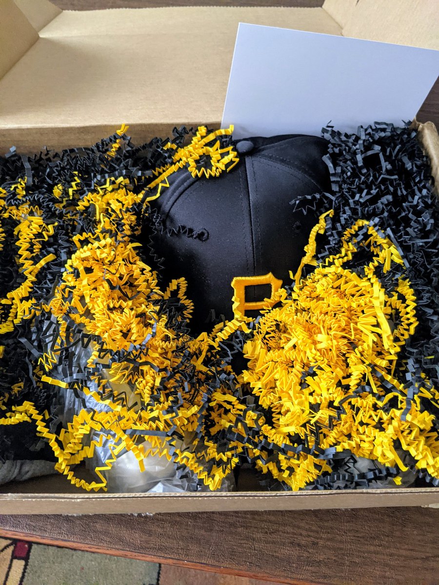 JosephMattis's tweet photo. Thanks @Pirates for all the swag! Looking forward to seeing you guys on Opening Day at PNC Park! #LetsGoBucs https://t.co/c7mdWyls01