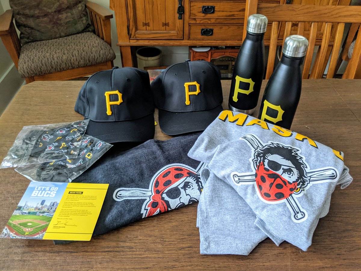 JosephMattis's tweet photo. Thanks @Pirates for all the swag! Looking forward to seeing you guys on Opening Day at PNC Park! #LetsGoBucs https://t.co/c7mdWyls01