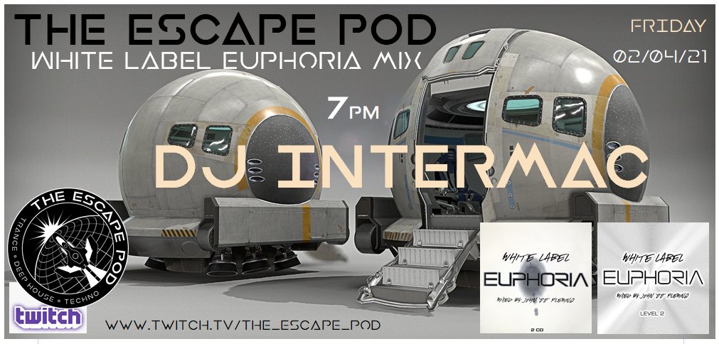 The_EscapePod's tweet photo. Really looking forward to the pod this Friday, we have DJ Intermac playing tunes for the classic White Label Euphoria albums mixed by the mighty @John00fleming - we know at POD HQ he has been very busy on Discogs this week!

Friday from 7pm

https://t.co/Y1WV5b4WUN https://t.co/xS1fSkfrIu