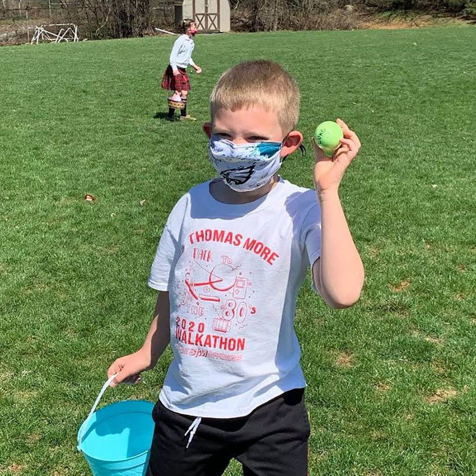 stmschoolatown's tweet photo. #STMspirit Second Graders had a fun time participating in an Easter egg hunt today! #theStMdifference #STMfun ❤️🖤 https://t.co/2cKdGWBC7G
