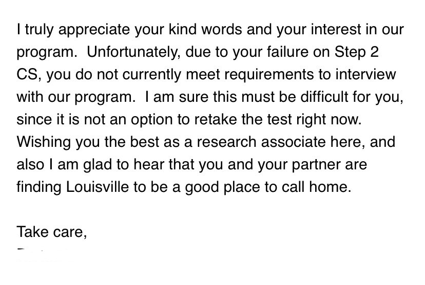 ReformUSMLE's tweet photo. Applicants with CS attempts without the opportunity to remediate went unmatched this year and are at an inherent disadvantage.@TheUSMLE @NBMEnow It's time to make it right! @mahad_minhas  @UnmatchedMD @londyloo @jbcarmody @AjvictoryMD  #MedTwitter #MedStudentTwitter #Scramble2021 https://t.co/3NH77Bunsn