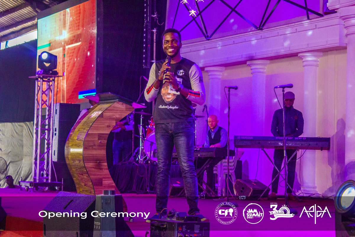 CFiJAMSummit's tweet photo. It's with Joy we receive the presence of our international Executive Officer Pastor Osahen Oghogho and the national officers to JAM Summit 2021 opening  Ceremony 💃💃 and most esteemly our guest for tonight Rev Humprey Areghan

#JAM_Summit_2021
#ABBA
#The_big_30
#Cfireal https://t.co/WowmXbjWXw