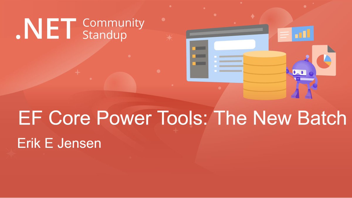 dotnet's tweet image. On today's #EntityFramework Community Standup replay, we learn about the new features in #EFCore Power Tools; reverse engineer .dacpac files, rename tables, columns, and navigations, working with multiple DbContexts in the same project, and so much more. msft.it/6014VukmI
