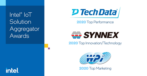 BradHack's tweet photo. Join me in congratulating the following @IntelIoT Solution Aggregators for playing pivotal roles in accelerating #IoT solution deployment across an exceptionally challenging landscape.
 
Top Performance – @Tech_Data
Top Innovation/Technology – Synnex
Top Marketing – WPI https://t.co/bWkf8gwIyN