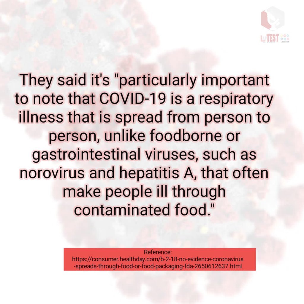 LabTestKSA's tweet photo. Is there a relationship between the spread of corona virus through the food?
#coronavirus
#COVID19
#LabTestKSA https://t.co/2Cr6XxcrvI
