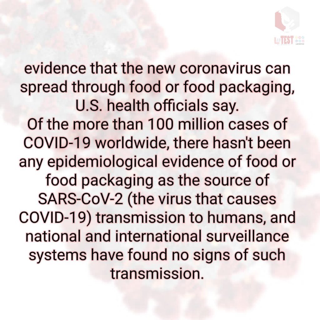 LabTestKSA's tweet photo. Is there a relationship between the spread of corona virus through the food?
#coronavirus
#COVID19
#LabTestKSA https://t.co/2Cr6XxcrvI