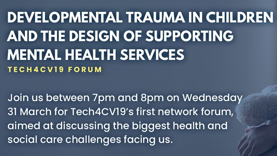 All4HealthnCare's tweet photo. Very excited - we are about to kick off our forum tonight with the amazing Elaine Bousfield of @ZunTold, @LizAshallPayne of Orcha, Sam Shah, @healthyopinion of Numan...
#traumainformed #tech4cv19 #mentalhealthdesign https://t.co/mHM4athOGe