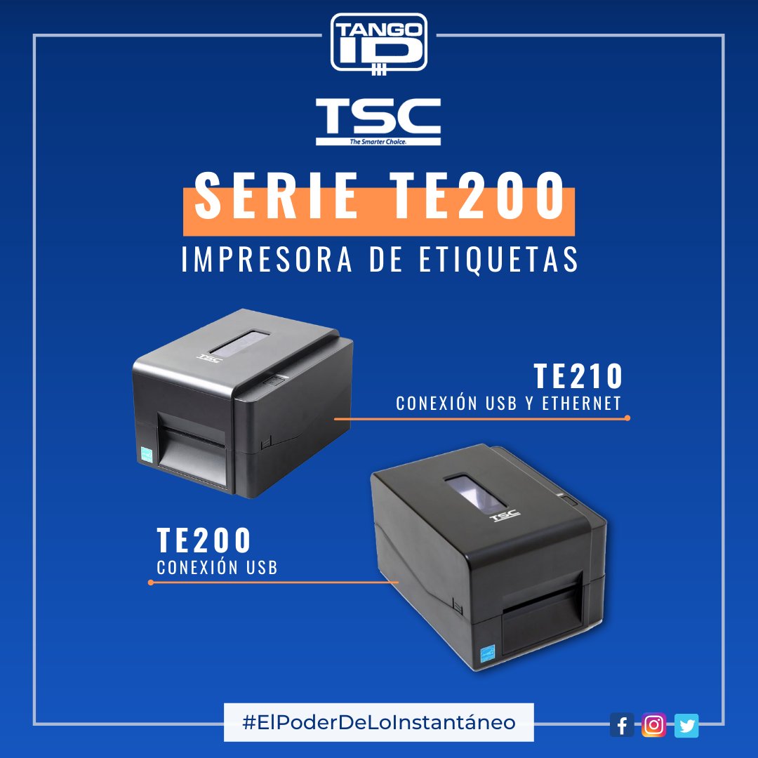 tangoid's tweet photo. La Serie TE200 de TSC es la más rápida, flexible y con una relación costo-calidad incomparable.

¿Todavía no las conoces? Imprimí Etiquetas de Papel Ilustración, Térmico u OPP. Encontrá el material que se ajuste a tus necesidades.

https://t.co/WVjXCivNGL https://t.co/JdNQEjXpck