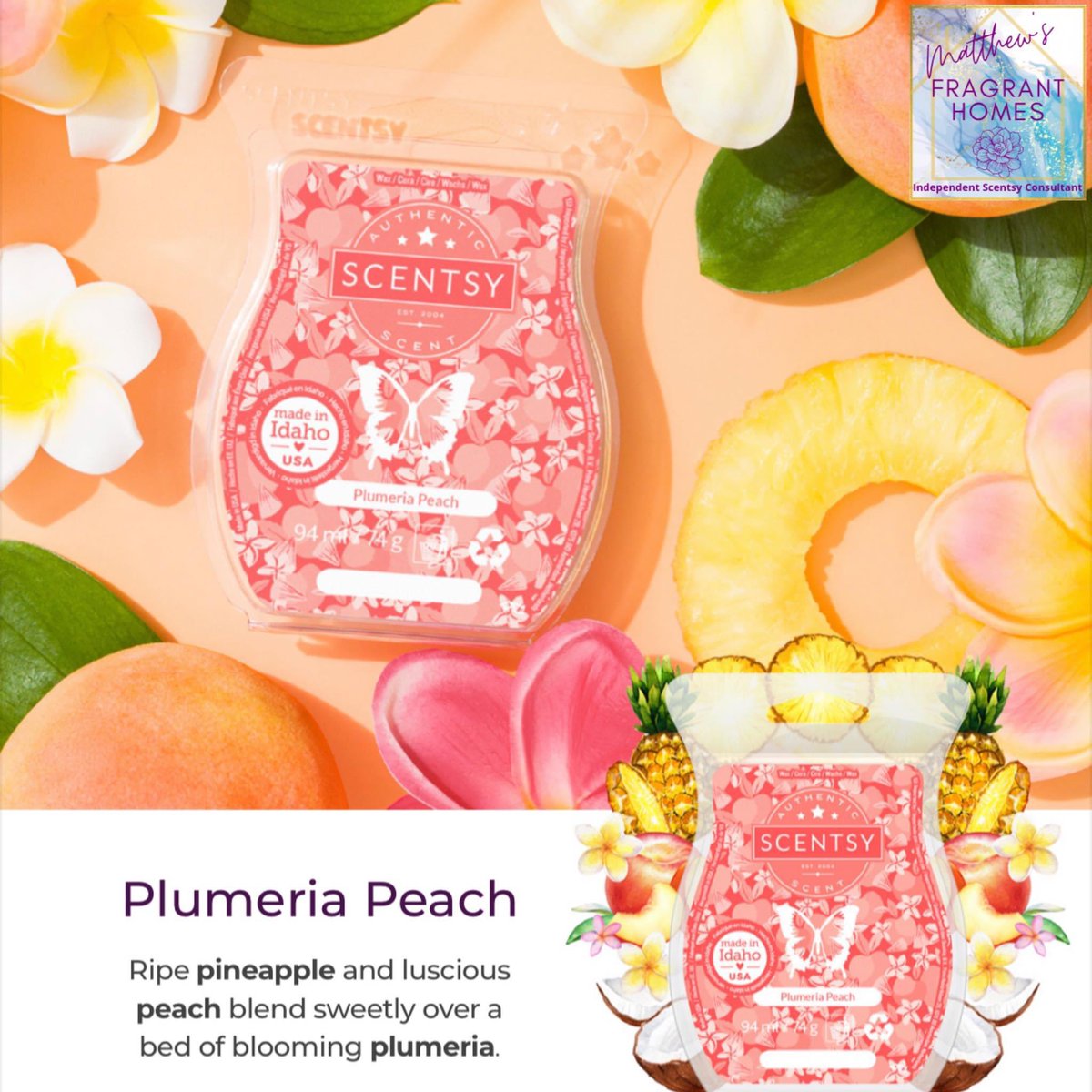 Msfragranthomes's tweet photo. 🍑 Plumeria Peach 🍑 April’s Scent of the Month is launching on Thursday! 

£6.52 All of April! https://t.co/oIVA1i3Ey4