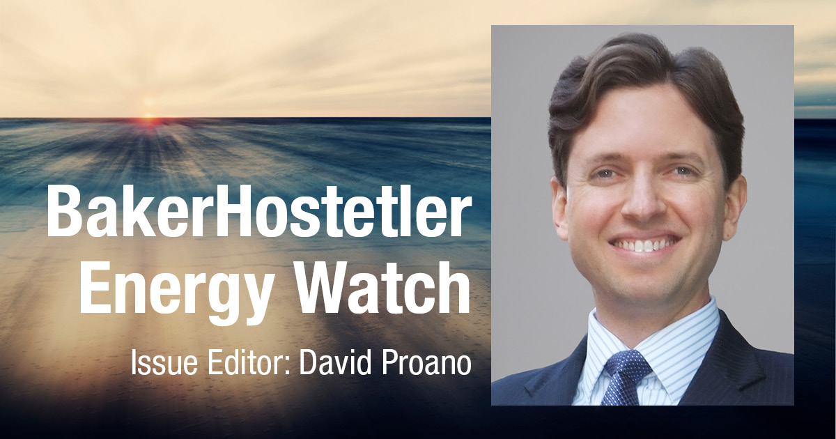 BakerEnergyLaw's tweet photo. This week's @BakerHostetler #Energy Watch Newsletter https://t.co/2kiDxCeEwM https://t.co/q1PdhkTj7W