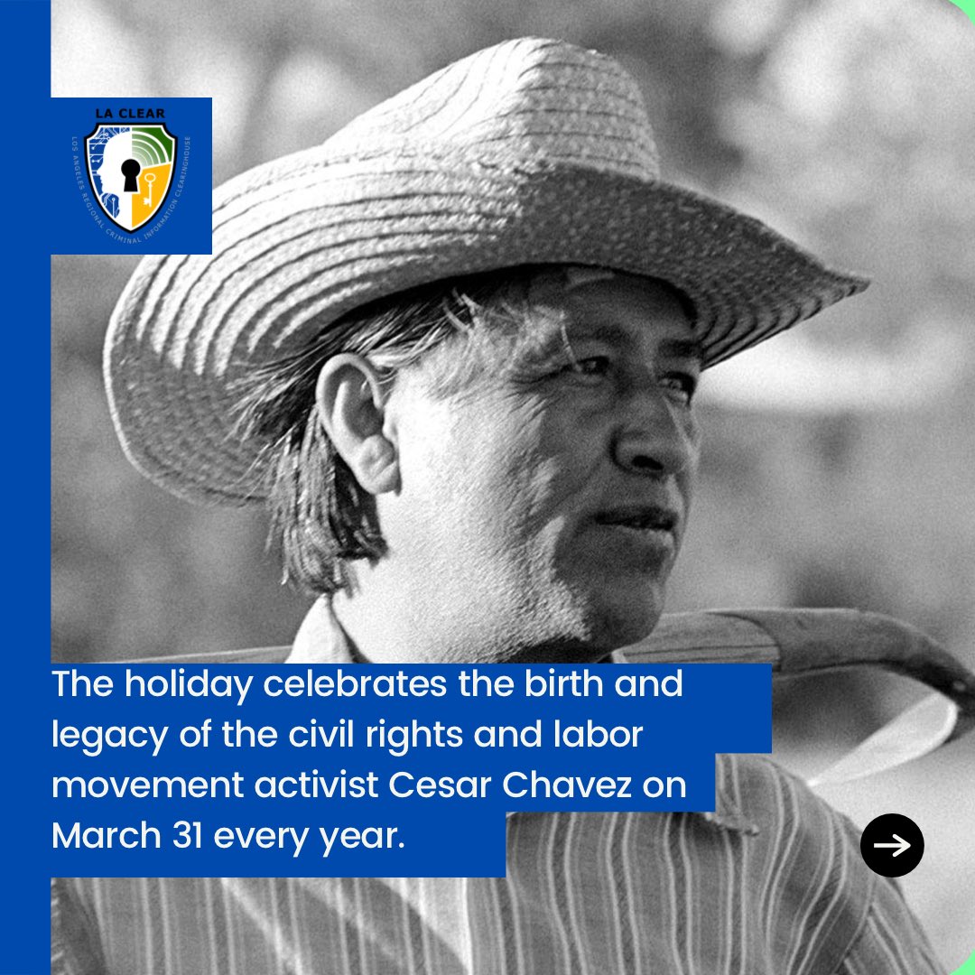 LACLEARINGHOUSE's tweet photo. #CesarChavezDay https://t.co/Eftny4o6yr