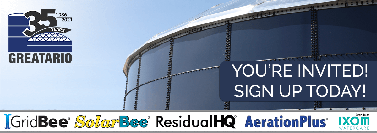 Sign Up Today for our first E-learning webinar presented by IXOM Watercare (formerly <a href="/medoraco/">Ixom Watercare | Medora</a>)! 
TOPIC: Potable Water Tank Mixing with #GridBee &amp; #SolarBee Mixers
WHEN: APRIL 20 @ 11am EST
Space is Limited!
#potable #watertank #solutions #waterquality

ow.ly/rtAu50EdEjy