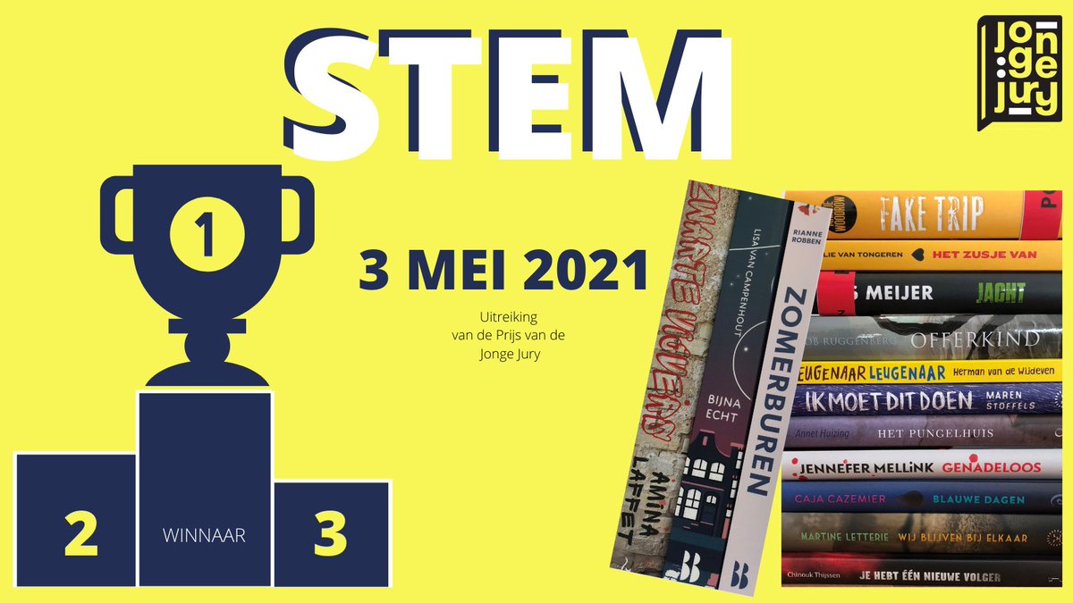 De laatste dag van maart, dat betekent nog maar een maand om te stemmen voor de #JongeJury! Zorg dat de stem van uw leerlingen niet verloren gaat en maak gebruik van de website voor het stemmen of download het stemformulier om te stemmen met uw klas: buff.ly/2OsFRGb