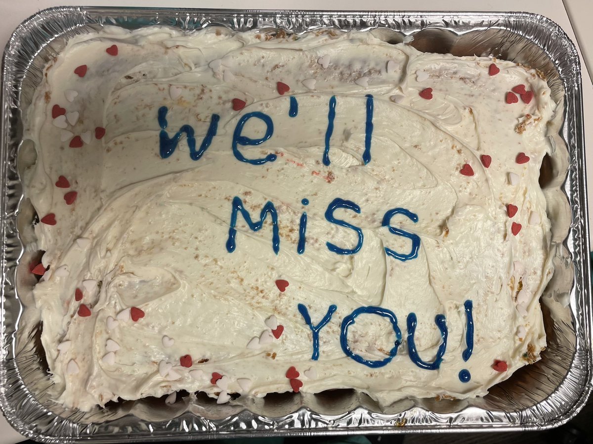 ChrisAlabastro's tweet photo. My chief @AdarshManjunath’s last day at NMH and our last day on service together! Celebrating w/ free Protein Bar smoothies w/ my @NM_Urology resident family. (Cake courtesy of our GU nurses!) #NMbetter @NorthwesternMed https://t.co/FddAm3Vf7O