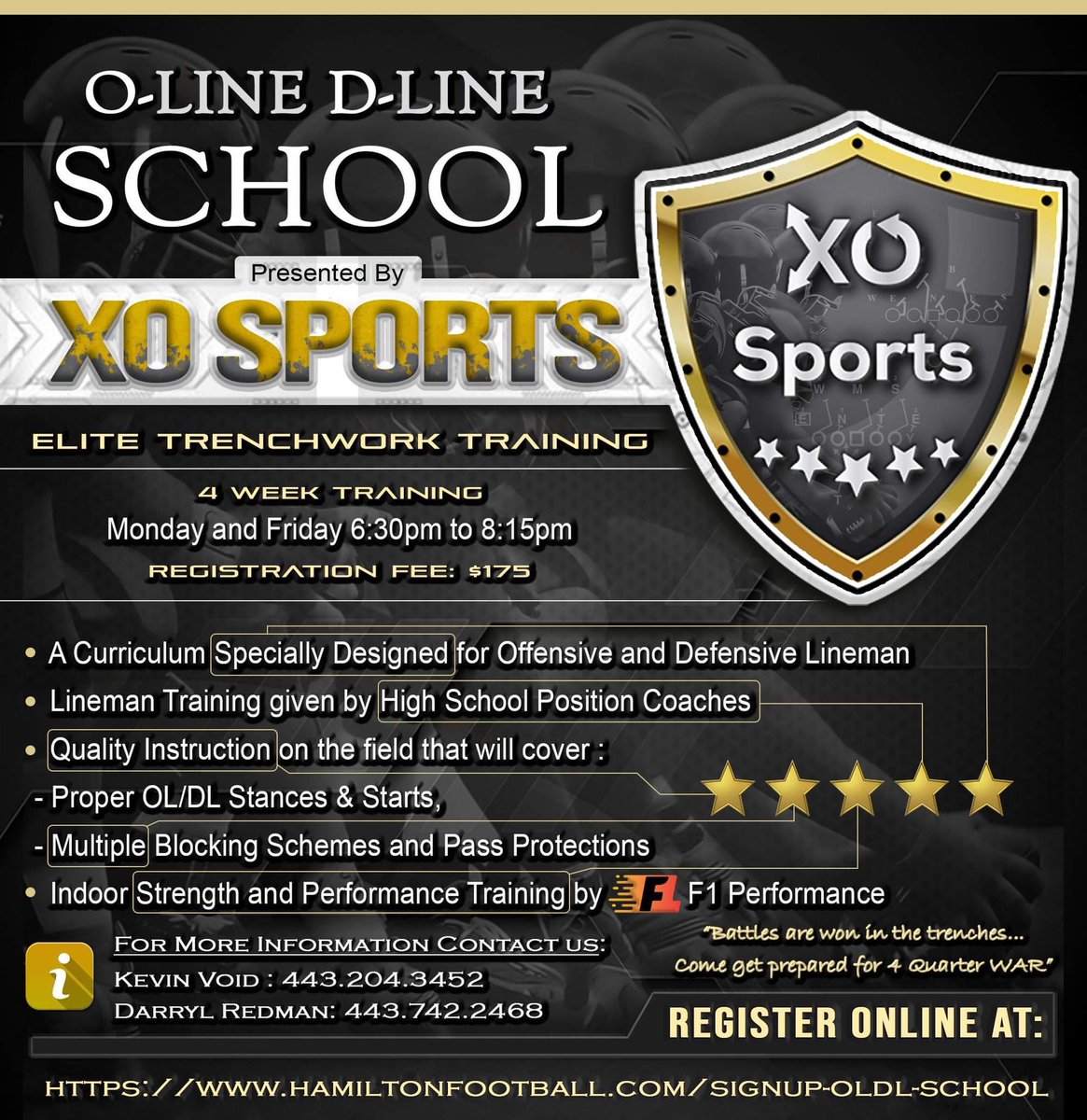 HT_HotBoyz's tweet photo. Powered by F1 Performance
9331 Philadelphia Rd
Rosedale, Maryland
 
Cost:$175 for OL/DL School
Starting Date: April 5th, 2021
 
Please Register at https://t.co/fLXAlboa3c https://t.co/4mBQK6f6aZ