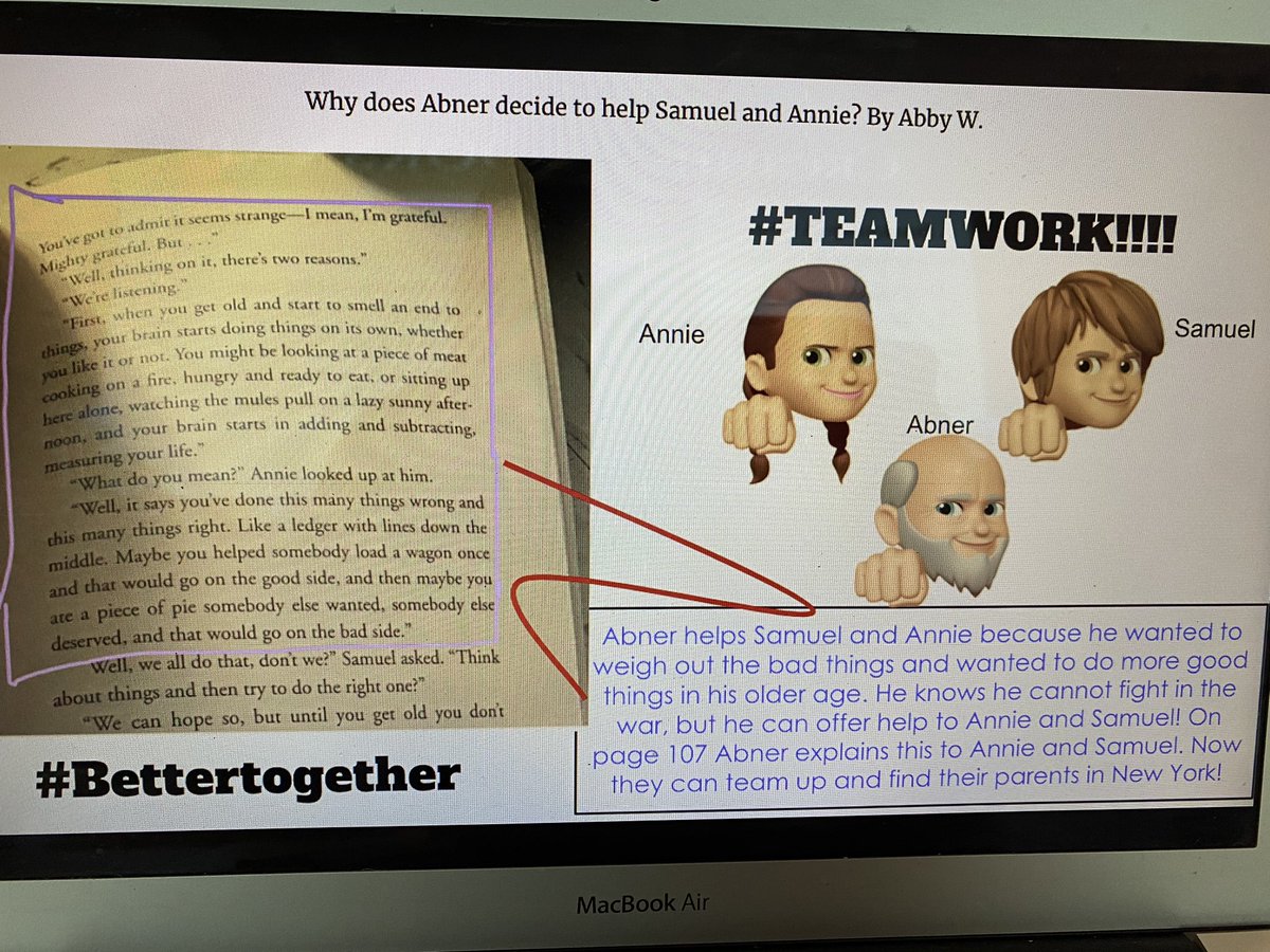 jestaylor_fifth's tweet photo. 5th graders created “Booksnaps” this afternoon! It was an engaging and creative way to showcase their responses to our novel study. What a fun way to end the MP!? @KeithAllshouse https://t.co/mOxnATx7GL