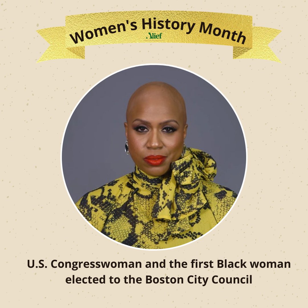AliefISD's tweet photo. Ayanna Pressley, U.S. Congresswoman and the first Black woman elected to the Boston City Council once stated "My mother did not raise me to ask for permission to lead."

#WomensHistoryMonth https://t.co/ZDpnzfIPRz