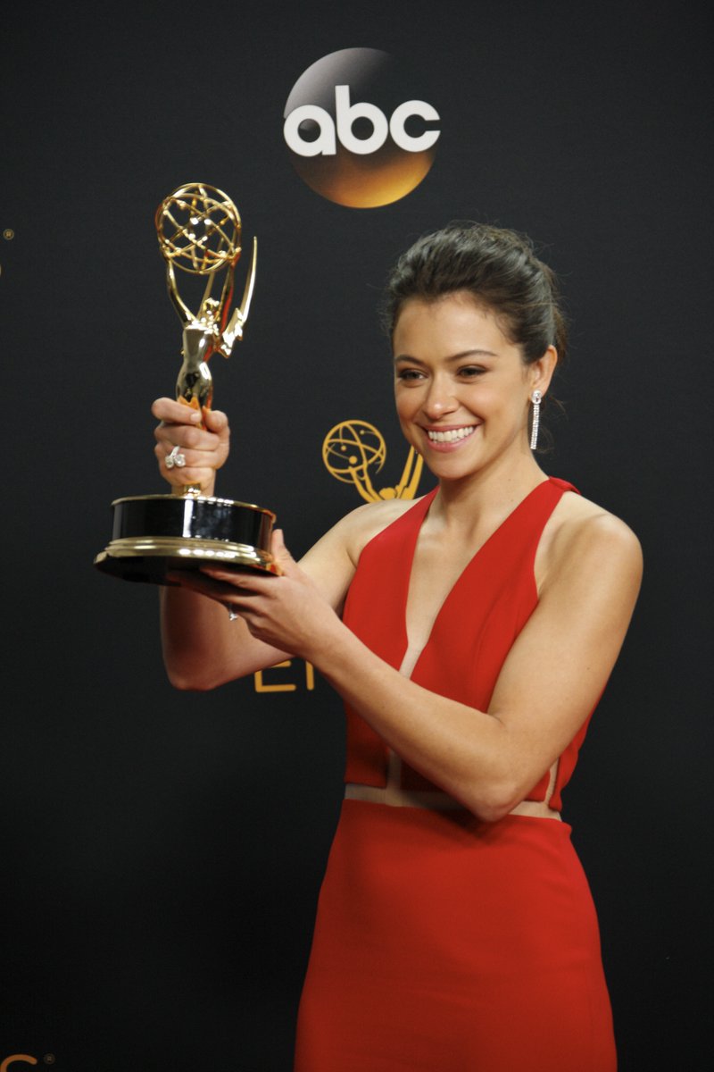 On September 18, 2016, Tatiana Maslany won her first #Emmy for her performances in <a href="/OrphanBlack/">Orphan Black: Echoes</a>: Lead Actress in a Drama Series. Take a deeper look into her big #NightAtTheEmmys with shots spanning from the red carpet to backstage.