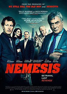 Well done @sothcott on such a taut thriller #Nemesis.Liked your Hitchcockesque appearance.The guv’nor @BillyAMurray on top form as were @lucyaarden @FrankHarper1 @JanineNerissa #NickMoran Impressive debut from @ambra_moore Has the Moore looks and charm! 👏