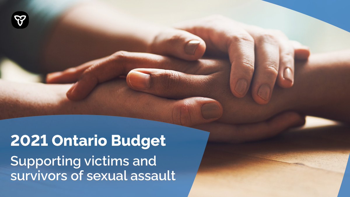 ONAttorneyGen's tweet photo. Ontario is investing $2.1 million as part of the 2021 Budget to provide new supports for victims of crime and sexual violence in underserved areas, including rural and Northern communities. #ontariobudget https://t.co/vI1KcRn3Lo https://t.co/6WDDPAjhIR