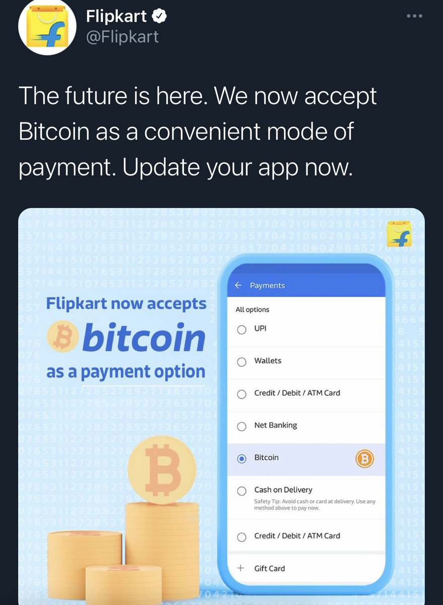 Flipkart was so excited to post this April fools day tweet that they posted  30 mins early. But eventually they will be doing it or end up missing out.  Get onboard.